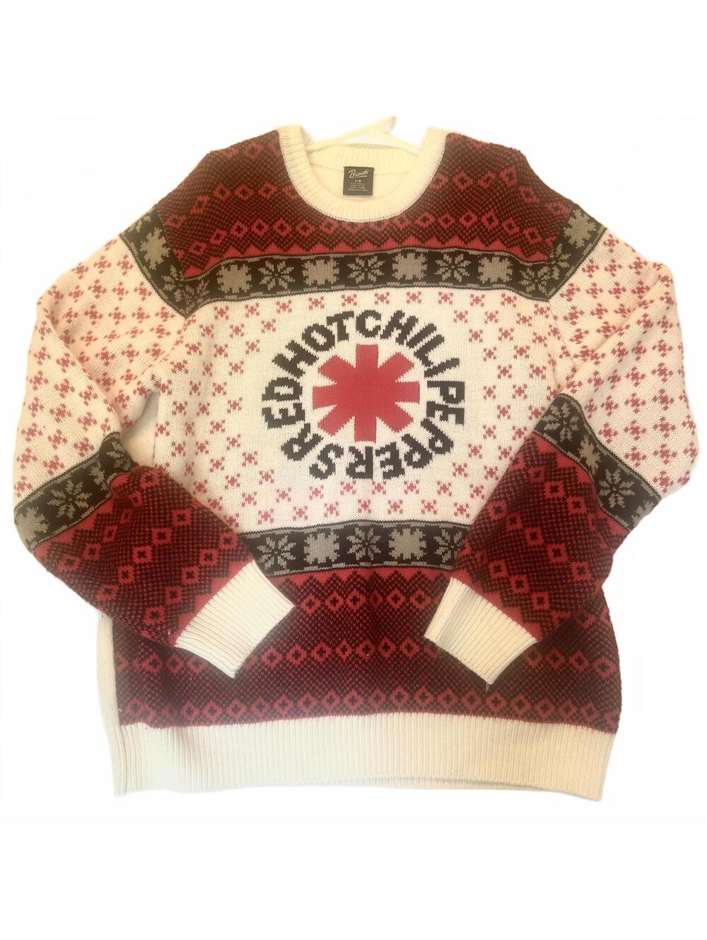 Red Hot Chili Peppers Christmas Party Ugly Sweater Sz Large Unisex Bravado